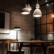 Load image into Gallery viewer, Castle Bell Pendant Light in dining room.
