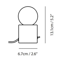 Load image into Gallery viewer, Castle Muse LED Table Lamp - line drawing.
