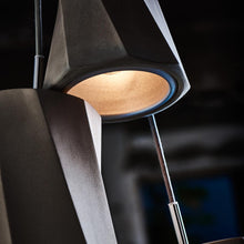 Load image into Gallery viewer, Castle Swing Pendant Light in Detail.
