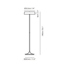 Load image into Gallery viewer, China LED Floor Lamp - line drawing.
