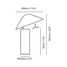 Load image into Gallery viewer, Damo Simple Table Lamp - line drawing.
