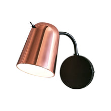 Load image into Gallery viewer, Dobi Wall Light in Copper/Black.
