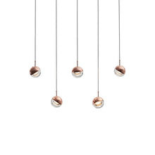 Load image into Gallery viewer, Dora LED Linear Pendant Light in Copper.
