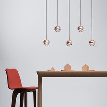 Load image into Gallery viewer, Dora LED Linear Pendant Light in dining room.
