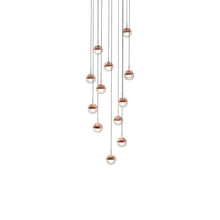 Load image into Gallery viewer, Dora LED Multi Light Pendant Light in Copper (12-Light).
