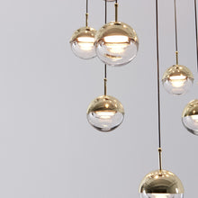Load image into Gallery viewer, Dora LED Multi Light Ring Pendant Light in Detail.
