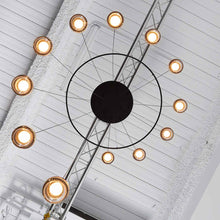 Load image into Gallery viewer, Dora LED Multi Light Ring Pendant Light in Detail.
