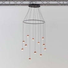 Load image into Gallery viewer, Dora LED Multi Light Ring Pendant Light in Detail.
