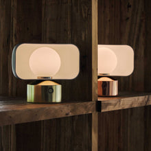 Load image into Gallery viewer, Hoodie LED Cordless Table Lamp in Detail.
