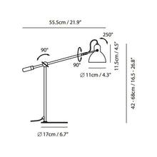 Load image into Gallery viewer, Laito Gentle Table Lamp - line drawing.
