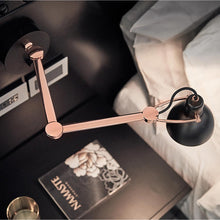 Load image into Gallery viewer, Laito Mini Swing Arm Wall Light in Detail.
