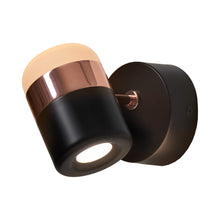 Load image into Gallery viewer, Ling LED Wall Light in Black/Copper.
