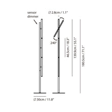 Load image into Gallery viewer, Lisa LED Floor Lamp - line drawing.
