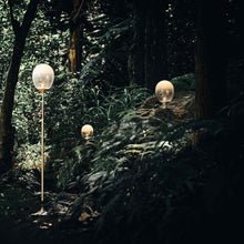 Load image into Gallery viewer, Mist LED Table Lamp in Outside Area.

