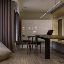 Load image into Gallery viewer, Mumu LED Pendant Light in living room.
