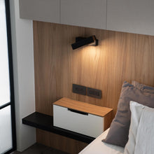 Load image into Gallery viewer, Mumu LED Wall Light in bedroom.
