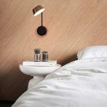 Load image into Gallery viewer, OLO LED Arm Wall Light in bedroom.
