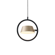 Load image into Gallery viewer, OLO Ring LED Pendant Light in Black/Pearl Cocoa.
