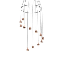 Load image into Gallery viewer, Paopao LED Multi Light Pendant Light in Copper (With Ring).
