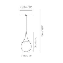 Load image into Gallery viewer, Paopao LED Pendant Light - line drawing.
