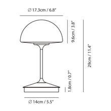 Load image into Gallery viewer, Pensee LED Table Lamp - line drawing.
