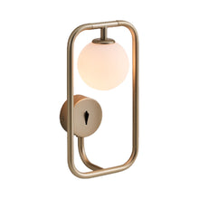 Load image into Gallery viewer, Sircle LED Wall Light in Champagne Gold.
