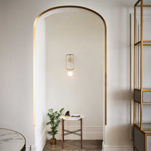 Load image into Gallery viewer, Sircle LED Wall Light in living room.
