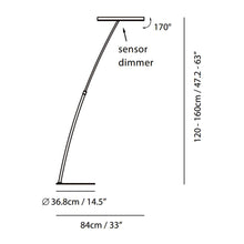 Load image into Gallery viewer, SOL LED Floor Lamp - line drawing.
