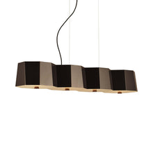 Load image into Gallery viewer, Zhe Linear Pendant Light in Black (4-Light).
