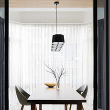 Load image into Gallery viewer, Zhe Linear Pendant Light in dining room.
