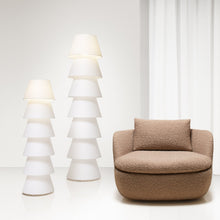 Load image into Gallery viewer, Set Up Shade Floor Lamp in living room.
