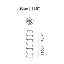 Load image into Gallery viewer, Set Up Shade Floor Lamp - line drawing.
