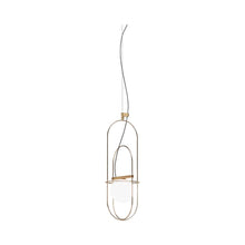Load image into Gallery viewer, Setareh LED Pendant Light in Small/Gold and White/1-Light.
