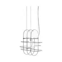 Load image into Gallery viewer, Setareh LED Pendant Light in Small/Black and White/3-Light.
