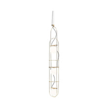 Load image into Gallery viewer, Setareh LED Pendant Light in Large/Gold and White/1-Light.
