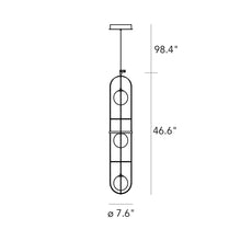 Load image into Gallery viewer, Setareh LED Pendant Light - line-drawing.
