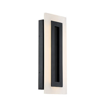 Load image into Gallery viewer, Shadow Outdoor LED Wall Light in Black.
