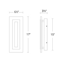Load image into Gallery viewer, Shadow Outdoor LED Wall Light- line drawing.
