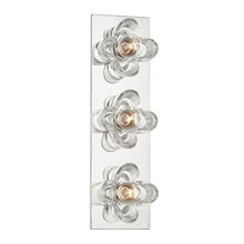 Load image into Gallery viewer, Shea Bath Wall Light in Polished Nickel (3-Light).

