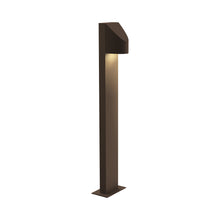Load image into Gallery viewer, Shear LED Bollard in Textured Bronze/Large.
