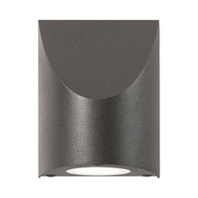 Load image into Gallery viewer, Shear Outdoor LED Wall Light in Textured Bronze/Small.
