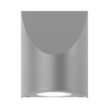 Load image into Gallery viewer, Shear Outdoor LED Wall Light in Textured Gray/Small.
