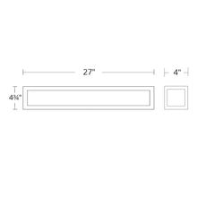 Load image into Gallery viewer, Shock Waves LED Bathroom Vanity Light - line drawing.
