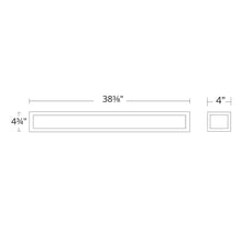 Load image into Gallery viewer, Shock Waves LED Bathroom Vanity Light - line drawing.
