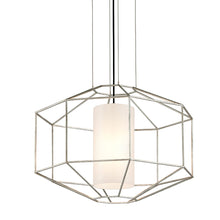Load image into Gallery viewer, Silhouette Pendant Light in Silver Leaf/Cylinder/XLarge.
