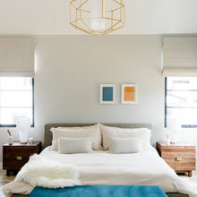 Load image into Gallery viewer, Silhouette Pendant Light in bedroom.
