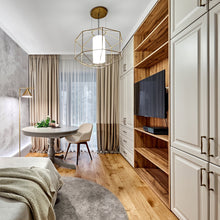 Load image into Gallery viewer, Silhouette Pendant Light in bedroom.
