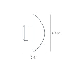 Load image into Gallery viewer, Sillaba Wall/Ceiling Light - line-drawing.
