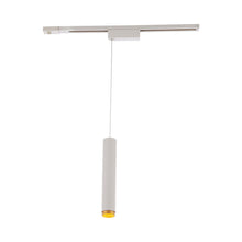 Load image into Gallery viewer, Silo 2015 LED Track Pendant Light in White/Gold (H Track).
