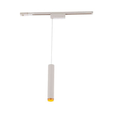 Load image into Gallery viewer, Silo 2020 LED Track Pendant Light in White/Gold (H Track).

